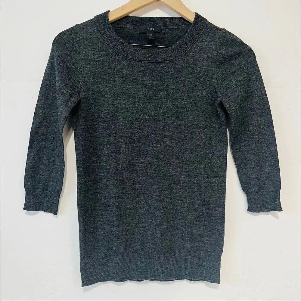 J. Crew Gray Wool Sweater Size XXS